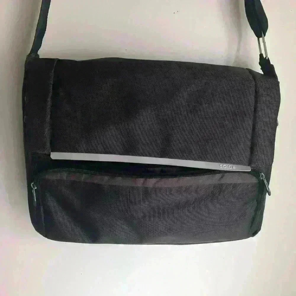 Solo New York Notch Briefcase Shoulder Bag for Macbook Surface Pro Laptop Brown